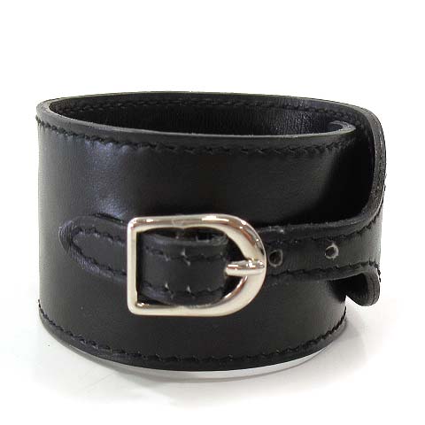 エルメス HERMES パバン レザー バングル カーフ マルジェラ期