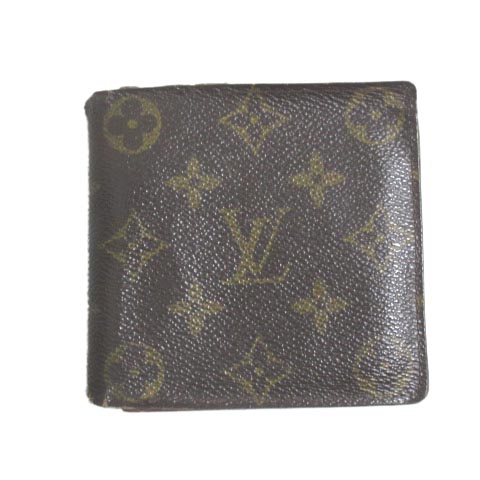 ルイヴィトン Louis Vuitton M 財布 二つ折り モノグラム ポルトフォイユ マルコ 小銭入れあり 茶 ブラウン X メンズ 052 ベクトルパーク
