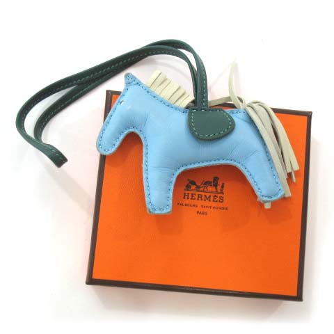 エルメス HERMES ロデオ チャーム PM アニョーミロ レザー ホース 馬 