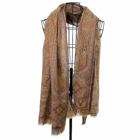 エトロ ETRO 大判 ストール ショール マフラー フリンジ ペイズリー 