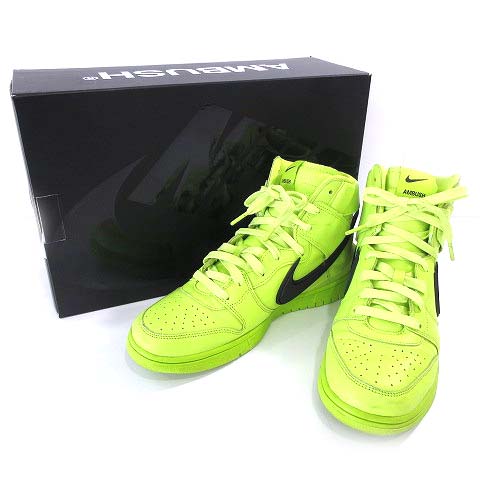最終値下げ　AMBUSH Nike Dunk High 蛍光グリーン　28cm 最終値下げ AMBUSH Nike Dunk High 蛍光グリーン 28cm - メルカリ
