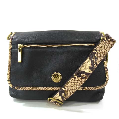 トリーバーチ TORY BURCH レザー ショルダーバッグ パイソン 