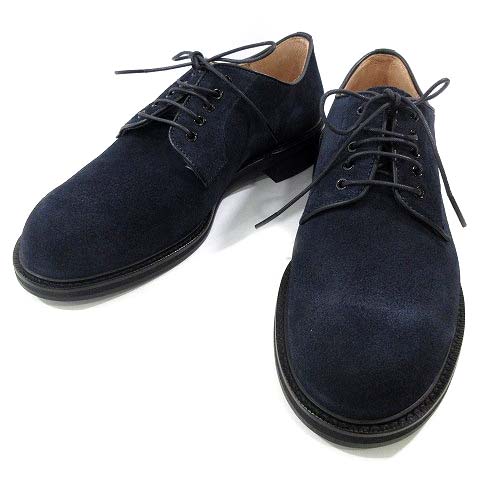 未使用品 B Y ユナイテッドアローズ Beauty Youth ビューティー ユース プレーントゥ オックスフォード シューズ スニーカー 靴 レースアップ 外羽根 厚底 フォーマル カジュアル 25 青 ブルー メンズ 052 ベクトルパーク