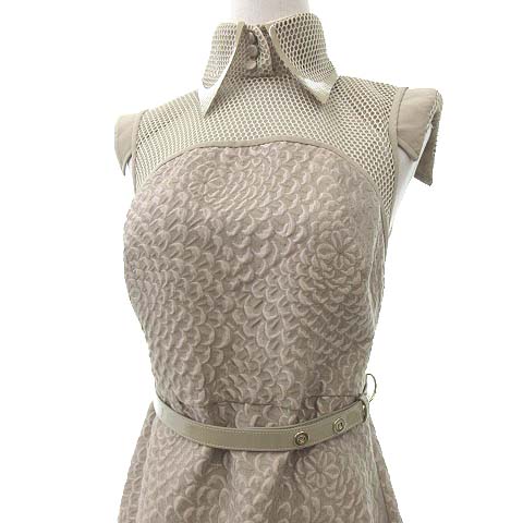 フェンディ FENDI 美品 19SS Shirt Tube Dress ドレス ノースリーブ 