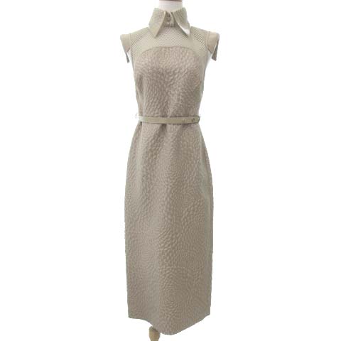 フェンディ FENDI 美品 19SS Shirt Tube Dress ドレス ノースリーブ 