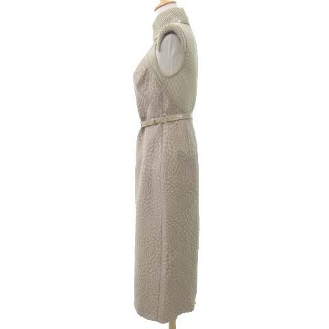 フェンディ FENDI 美品 19SS Shirt Tube Dress ドレス ノースリーブ 