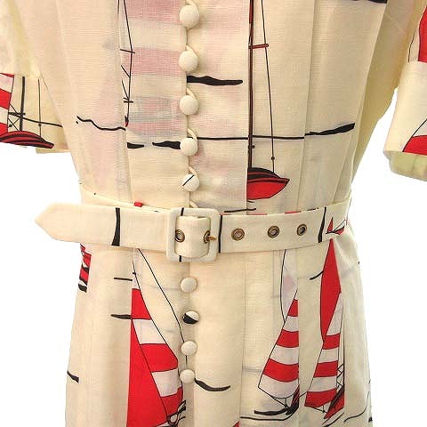 グッチ GUCCI 21SS ノーティカル コットンリネン ドレス マキシ丈 