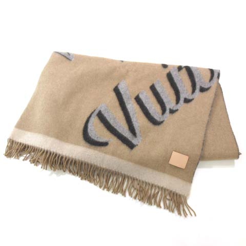 ルイヴィトン LOUIS VUITTON 美品 16年製 ショール 大判 ブランケット  