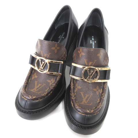 ルイヴィトン LOUIS VUITTON アカデミー ラインローファーレザー 本革 