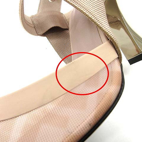 フェンディ FENDI コリブリ ズッカ柄 メッシュ パンプス メタルヒール  