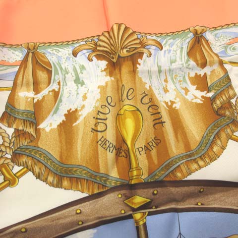 未使用品 エルメス HERMES カレ 90 Vive le vent 風よ吹け スカーフ 