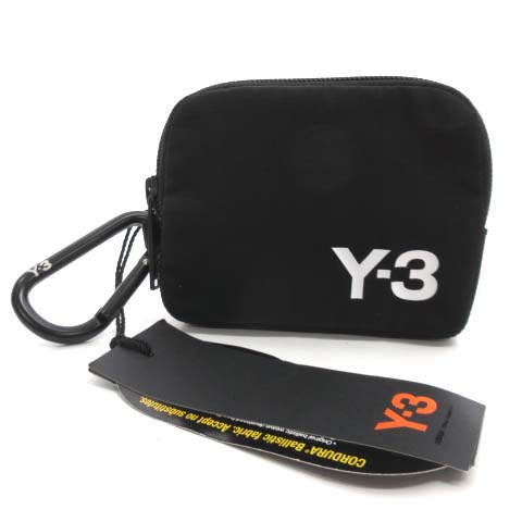 未使用品 ワイスリー Y-3 タグ付き ミニポーチ FQ6967 カラビナ コイン 