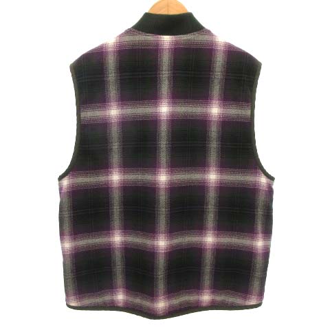 シュプリーム リバーシブル ベスト 中綿 チェック柄 スモールボックス