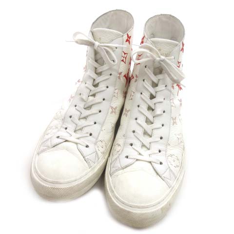 ルイヴィトン LOUIS VUITTON タトゥー・ライン レザー スニーカー 