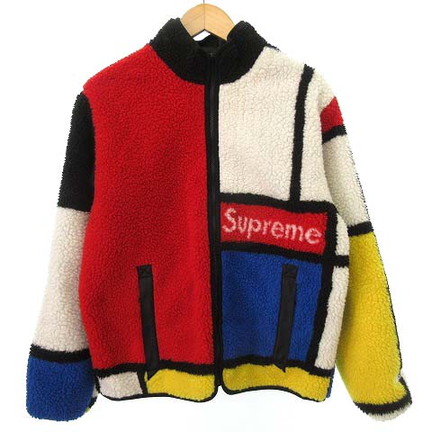 シュプリーム SUPREME 20AW Reversible Colorblocked Fleece Jacket 