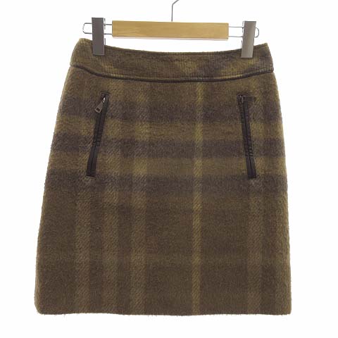 バーバリー ロンドン BURBERRY LONDON チェック スカート ひざ上丈  