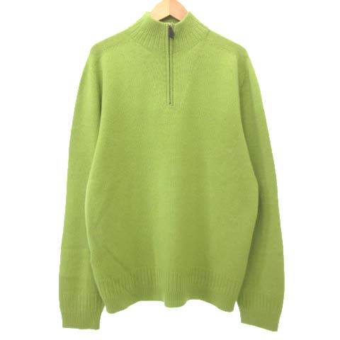エルメス HERMES 美品 カシミヤ100% ハーフジップ セーター プル 
