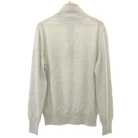 エルメス HERMES カシミヤ100% ハーフジップ ニット カットソー 長袖  