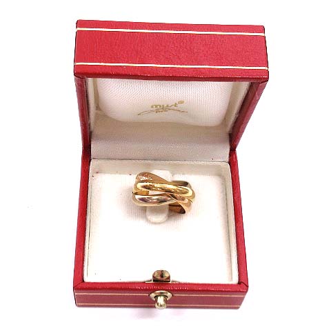 カルティエ Cartier Must de Cartier トリニティ リング 指輪 K18 750 
