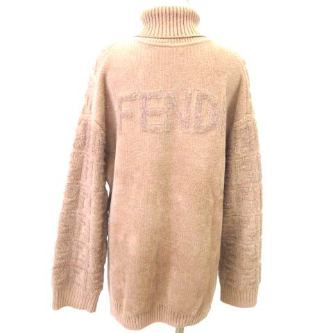 フェンディ FENDI 美品 タートルネックセーター ニット FFパターン  