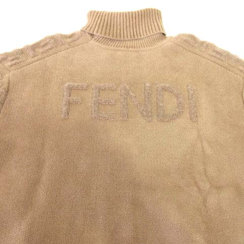 フェンディ FENDI 美品 タートルネックセーター ニット FFパターン 