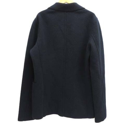 プラダ PRADA 美品 ニット ジャケット カシミヤ混 ウール テーラード 