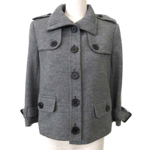 美品 Burberry London のアンゴラ混コート 38 美品】バーバリー