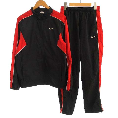 ナイキ Nike ジャージ セットアップ トラックジャケット スポーツウエア L 赤 レッド 黒 ブラック 052 ベクトルパーク