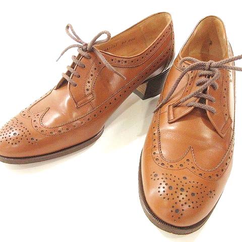 リーガル Regal ウイングチップ シューズ キャストコーストコレクション ローヒール レースアップ レザー 23 1 2 茶 ブラウン Ibo26 レディース 052 ベクトルパーク