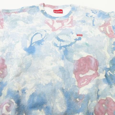 シュプリーム SUPREME 美品 21ss small box logo crew Watercolor 