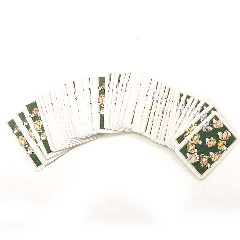 エルメス HERMES ミニトランプ 2点セット ドッグ柄 モチーフ カード