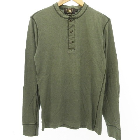 ダブルアールエル RRL ラルフローレン 美品 ヘンリーネック Tシャツ 