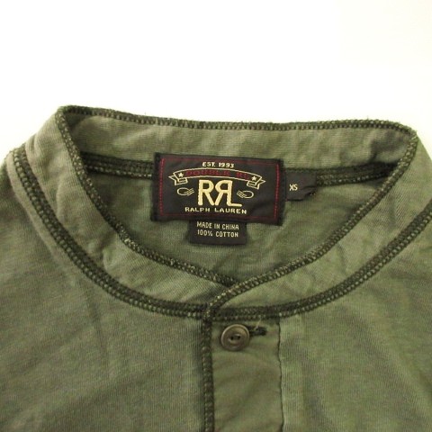 RRL ヘンリーネック　カーキ ダブルアールエル RRL ラルフローレン 美品 ヘンリーネック T
