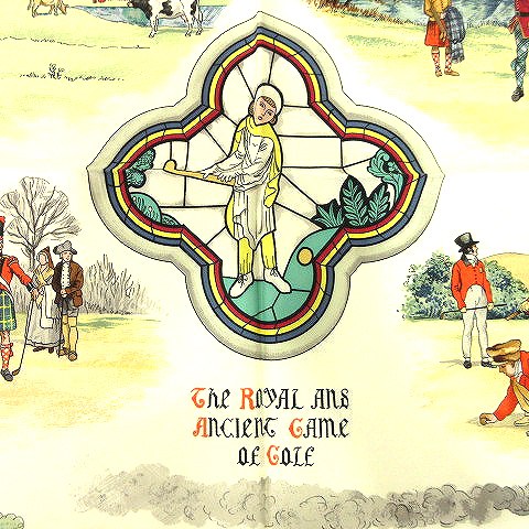 エルメス HERMES 美品 カレ 90 the royal ans ancient game of golf  