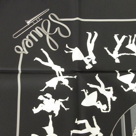 イナエルメス　シルク　カレ90 スカーフ　ホワイト　ブギウギ　タグd4 イナ様専用エルメス シルク カレ90 スカーフ ホワイト ブギウギ