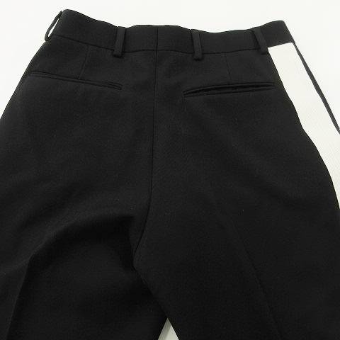 Dior HOMME / 21AW/×PETER DOIG/サイドラインスラックス/46/ウール/BLK/143C107A5180// ディオール Dior 美品 21AW 143C107A5180 DIOR AND PETER DOIG サイド