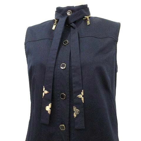 ルイヴィトン LOUIS VUITTON 20ss ボウタイ ノースリーブ ブラウス 