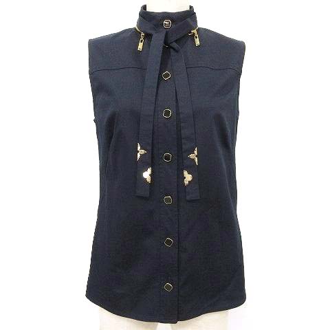 ルイヴィトン LOUIS VUITTON 20ss ボウタイ ノースリーブ ブラウス 