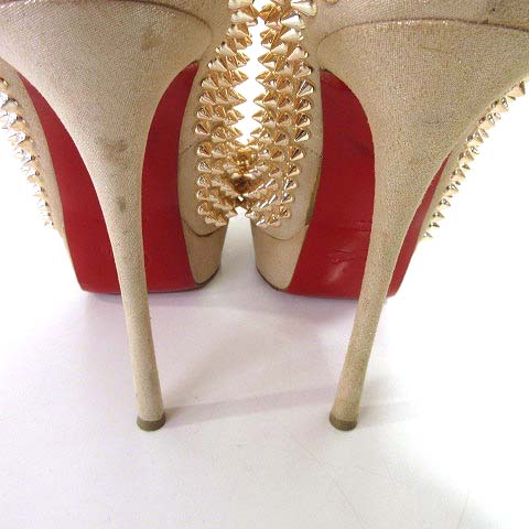 クリスチャンルブタン Christian louboutin パンプス オープントゥ 