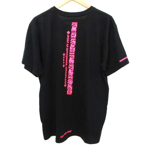 クロムハーツ CHROME HEARTS 美品 近年 Tシャツ 半袖 ネオンピンク 