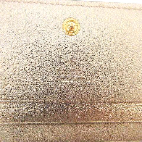 グッチ GUCCI 二つ折り財布 GGマーモント 456126 リザード型押し
