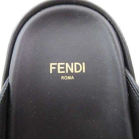 フェンディ FENDI 22ss グラフィ クロスバンド サンダル レザー 