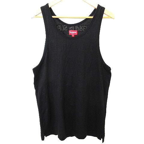 シュプリーム SUPREME タンクトップ メッシュ ロゴ 国内正規 コットン  