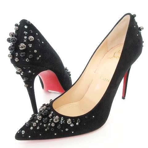 未使用品 クリスチャンルブタン Christian louboutin パール ビジュー 