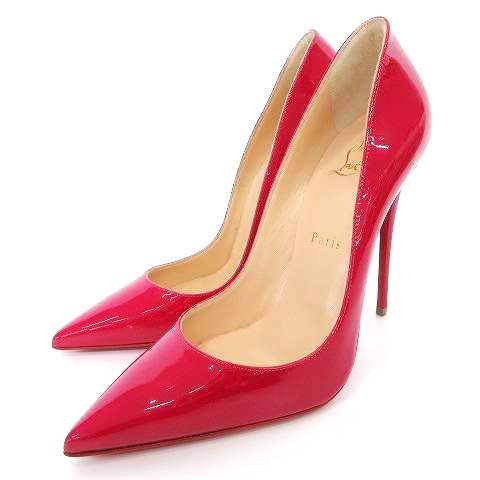 クリスチャンルブタン Christian louboutin パテント パンプス ポイン 
