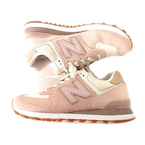 New Balance スニーカー 　574LGDW ベージュピンク　箱無し New Balance 574 ベージュ/ピンク スニーカー - メルカリ
