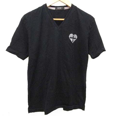 バーバリーブラックレーベル BURBERRY BLACK LABEL Tシャツ 半袖 V  