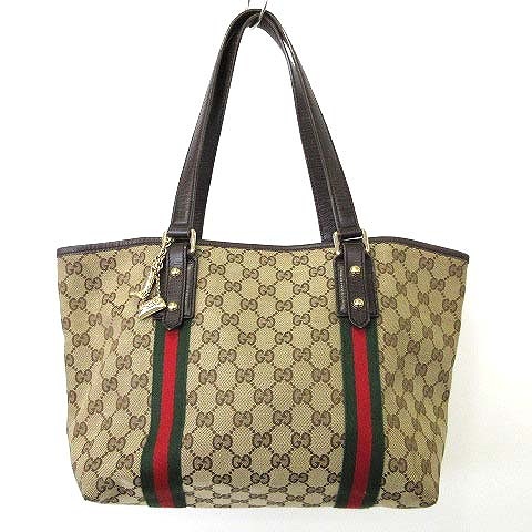 グッチ GUCCI トートバッグ シェリーライン チャーム 137396 GG柄 