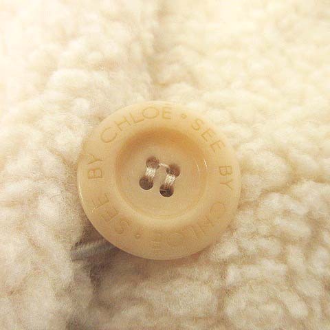 シーバイクロエ SEE BY CHLOE 美品 ボア ジャケット ノーカラー  