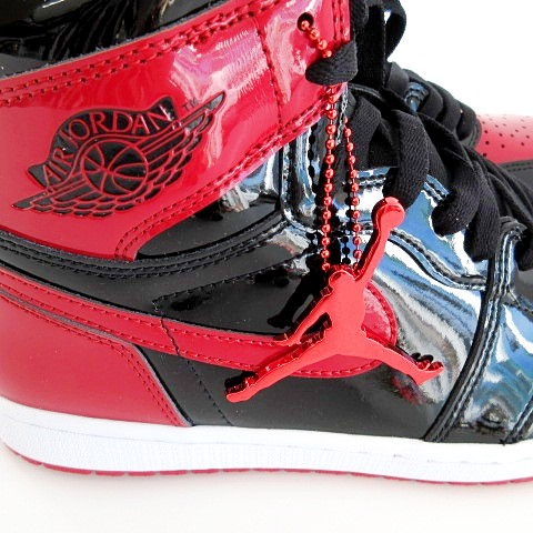 未使用品 ナイキ NIKE AIR JORDAN 1 RETRO HIGH OG Patent Bred タグ付 
